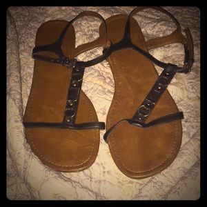 Black and Tan sandals
